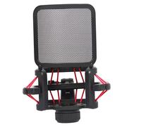 VICASKY 3pcs Microphone Shock Mount Filter Shield for Noise Reduction Microphone Cover Portable Vocal Booth Accessory