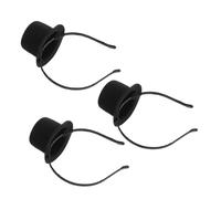 VICASKY 3pcs Mini Top Hat Headbands Vintage Victorian Costume Hat Party Dress Up Accessories for Women Retro Festive Hairpiece for Carnival Holiday Tea Party Events