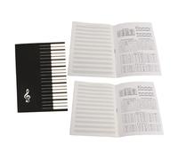 VICASKY 3pcs Music Exercise Book Portable Five- Manuscript Notebook for Beginner Guitar Practice