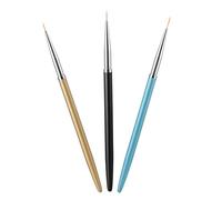 VICASKY 3pcs Nail Art Brush Multifunctional Manicure Pens for Diy Nail Art Tools Use As Manicure Pens for Painting Flowers Creating Gradients Dotting Gems