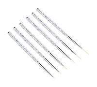 VICASKY 3pcs Nail Art Brush Set Precision Nail Drawing Liner Pens for Marbling Detailing Professional Manicure Tools for Diy Designs