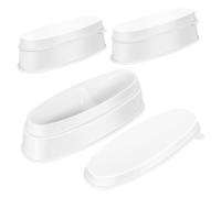 VICASKY 3pcs Nail Dip Powder Jar for French Manicure Sequins Case for Nail Art Powder Collection Tray Dipping Holders