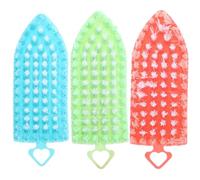 VICASKY 3pcs Nail Duster Brush Cleaning Brush Plastic Practical Cleaner Lightweight Comfortable Grip Curved Design for Nail Care Routine
