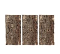 VICASKY 3pcs Natural Bark Board Reptile Background for Tank Climbing Decor | Water-safe Decor, Easy to Cut Fit, for Tree Frogs and Bearded Dragons