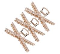 VICASKY 3pcs Pearl Hair Claws Durable Shark Jaw Clips for Women for Makeup Cooking Daily Use Hair Accessories for Any Occasion