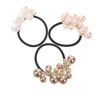 VICASKY 3pcs Pearl Hair Tie Hair Accessories for Girl Cute Headbands for Fancy Headbands for Cute Plastic