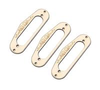 VICASKY 3pcs Pickup Frame for Electric Guitars Mounting for Single Coil Pickups Replacement Parts for Guitarists and Luthiers Golden