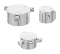 VICASKY 3pcs Plastic Shower Diverter Knob Handle with User-Friendly Design and Three-Way Control for Bathroom Faucet Temperature Mixing and Replacement