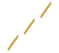 VICASKY 3pcs Portable Folk Guitar Brass Bridge Nut Saddle Replacement Parts for Acoustic Guitar Bridge Saddles