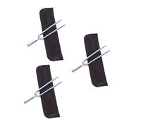 VICASKY 3pcs Practical Tone Tuner Music Forks Steel Tuning Fork Protective Case