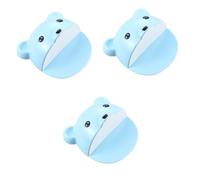 VICASKY 3pcs Punch Cartoon Bear Furniture Anchors Safety Cabinet Locks Anti-tip Kit for Boy Girl and Pets Easy Installation Wall Anchor for Tv Stands Dressers and Bookcases