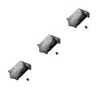 VICASKY 3pcs Replacement Mandolin Tailpiece Black Chrome Cover Easy String Change Guitar Maker Accessory