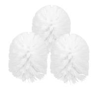 VICASKY 3pcs Replacement Toilet Brush Heads for Bathroom Cleaning Toilet Cleaner Accessory Versatile Use for Home Hotel Office and More