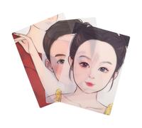 VICASKY 3Pcs Reusable Face Painting Practice Board Washable Colourful Makeup Templates Realistic Face Shape for Beginners Artists and Art Classes