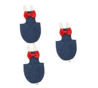 VICASKY 3pcs Reusable Parakeet Diaper Flight Suit for Birds Supplies Washable Protective Clothes with Bow Decoration for Cockatiel Parrot Budgie and Pigeon Easy to Wear and Clean Xl Denim