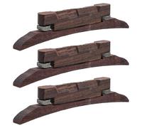 VICASKY 3pcs Rosewood Mandolin Bridge Saddles for Acoustic Mandolin Guitar - Adjustable String Height Tailpiece Replacement - Musical Instrument Repair Accessories