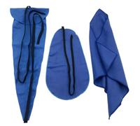 VICASKY 3pcs Saxophone Cleaning Cloth Set Durable Absorbent Microfiber Cloths for Alto Tenor Saxophones Removing Dust Fingerprints and Stains from Musical Instruments