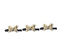 VICASKY 3pcs Sequin Bowknot Headbands for Boy Girl and Light Gold Glitter Hair Bands Elastic Hair Accessories for Newborns Birthday Party and Photo Props