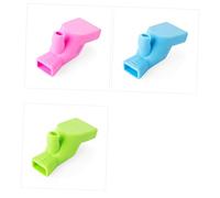 VICASKY 3pcs Silicone Faucet Extension Sink Handle Extender Portable Water Guide for Children Kids Bathroom Use in Green Blue Pink