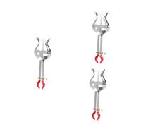 VICASKY 3pcs Silver Trumpet Music Binder Electroplating Clip Standard Lyre Holder for Sheet Music for Marching Bands and Ceremonies