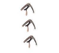 VICASKY 3pcs Single-handed Portable Guitar Capo for Acoustic Electric Guitars Lightweight Pitch for Intonation Eye-catching Snake Pattern Tuning Accessory