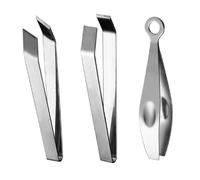 VICASKY 3Pcs Stainless Steel Hair Removing Pliers Set for Poultry Fish Bone Tweezer and Chicken Hair Puller Manual Kitchen Gadget for Fur and Removal