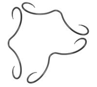VICASKY 3pcs Stainless Steel Mustache Septum Ring for Men Women Black | Septum Piercing Accessory, Healed Wear Support, All-day Comfort, Halloween Parties and Professional Looks