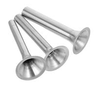 VICASKY 3pcs Stainless Steel Sausage Funnel Compatible with Various Sausage Filling Machines Kitchen Meat Grinder Accessories