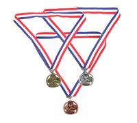 VICASKY 3pcs Swimming Medal with Lanyard Metal Awards for School Sports Competitions Polished Finish Honor Medals for S Swimming Race Achievement