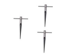 VICASKY 3pcs Tapered t Handle Chamfer Reaming Drill Bit for Guitar Luthier Cutting Fluted Tool for Woodworking Bridge Pin and Endpins