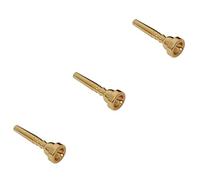 VICASKY 3pcs Trumpet Replacement Trumpet Mouthpiece Gold Head Professional Airflow Mouth for Practice and Performance