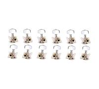 VICASKY 3pcs Ukulele Machine Heads Tuner Rl Chrome Nickel Surface Tuning Pegs for Ukulele Strings Tuner for Classical Style Tuning