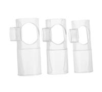 VICASKY 3pcs Universal Flute Blowing Aid Kit Mouthpiece Protectors for Dizi Bamboo Flute Key, Diaphragm Saver Accessory for Beginner Wind Instrument Practice