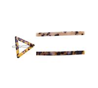 VICASKY 3pcs Vintage Hairpin Leopard Print Retro Funny Hair Clip for Women Lady Leopard Hairpin Geometric Design for Daily Wear Parties