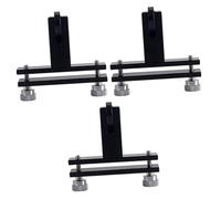 VICASKY 3pcs Violin Bridge Machine Fitting Tool Bridge Feet for Violin Repair Durable Luthier Accessories for Beginners and Professionals Model Black