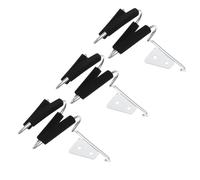 VICASKY 3pcs Wall Mounted Hair Dryer Holder Racks Space-saving Stainless Steel Storage Organizers for Bathroom Salon Home Fits Hair Dryers and Styling Tools Rounded Corner Protection