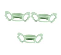 VICASKY 3pcs Wide Mouth Bottle Silicone Handle Grip Non- Feeder Handle for Easy Nursing High-Temperature Resistant Food-Grade Material Designed for Comfort