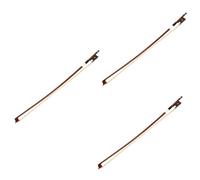 VICASKY 3pcs Wood Violin Bow for Beginners Lightweight Design Natural Horsetail Hair for Student Practice and and Response for Young Musicians