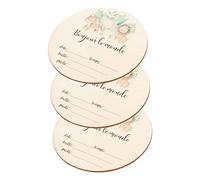 VICASKY 3pcs Wooden Birth Announcement Sign Newborn Announcement Plaque Adorable Animal Patterns for Photography and Nursery Decor for Welcoming