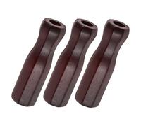 VICASKY 3pcs Wooden Foosball Handles Replacement Octagon Rod End Caps Non-slip Grips for Soccer Table Football Desktop Soccer Handle Accessories