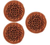 VICASKY 3pcs Wooden Guitar Sound Cover Replacement Guitar Feedback Buffer Part for Acoustic for Reducing Feedback during Performances