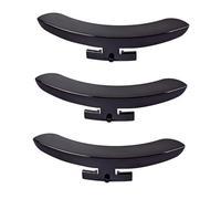 VICASKY 3pcs Zinc Alloy Single Leg Banjo Armrest Black Mirror Finish Accessory for Vintage Banjos Designed for Two Rim Hooks Elegant Design for Restoration