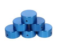 VICASKY 3sets Aluminum Guitar Footswitch Topper Effect Pedal Protection Cap Replacement Metal Footswitch Toppers for Guitar Effects Pedals for Music Instrument Setup