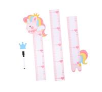 VICASKY 3sets Creative Cartoon Animals Height Measurement Sticker for Boys and Girls Rooms Fun and Decorative Boys and Girls Height Wall Chart for -Measurement and Growth Tracking