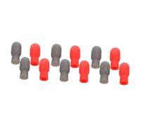 VICASKY 3sets Drumstick Mute Tips Set Silicone Drumstick Caps for Noisy Reduction Practice Tips for Drummers 4pcs*3