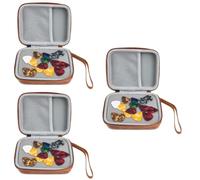 VICASKY 3sets Guitar Picks Small Set for Folk Acoustic Guitar Portable Plectrum Holder Pouch Bag for Thick Picks Storage Case Random Color