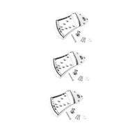 VICASKY 3sets Heavy-duty Mandolin Tailpiece Elegant Metal Design for Easy String Changes Upgrade Your String Mandolin Included Mounting Hardware Tone Tailpiece for Traditional and Modern