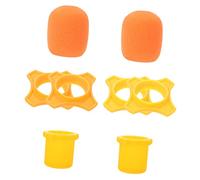 VICASKY 3sets Microphone Cover Mic Bottom Cover Protective Sleeve for Microphone Slip Rings Prevents Saliva Spray for Ktv and Live Performances