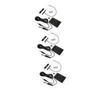 VICASKY 3sets Violin Eq Equalizer Preamp Pickup with Hole Output Cable Tone Control for Electric Violin Portable Accessory for Beginners and Performers