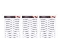 VICASKY 3Sheets Eyebrow Stickers Easy Application Temporary Brow Tools for Realistic Natural Eyebrow Shapes Pack for Sparse Brows